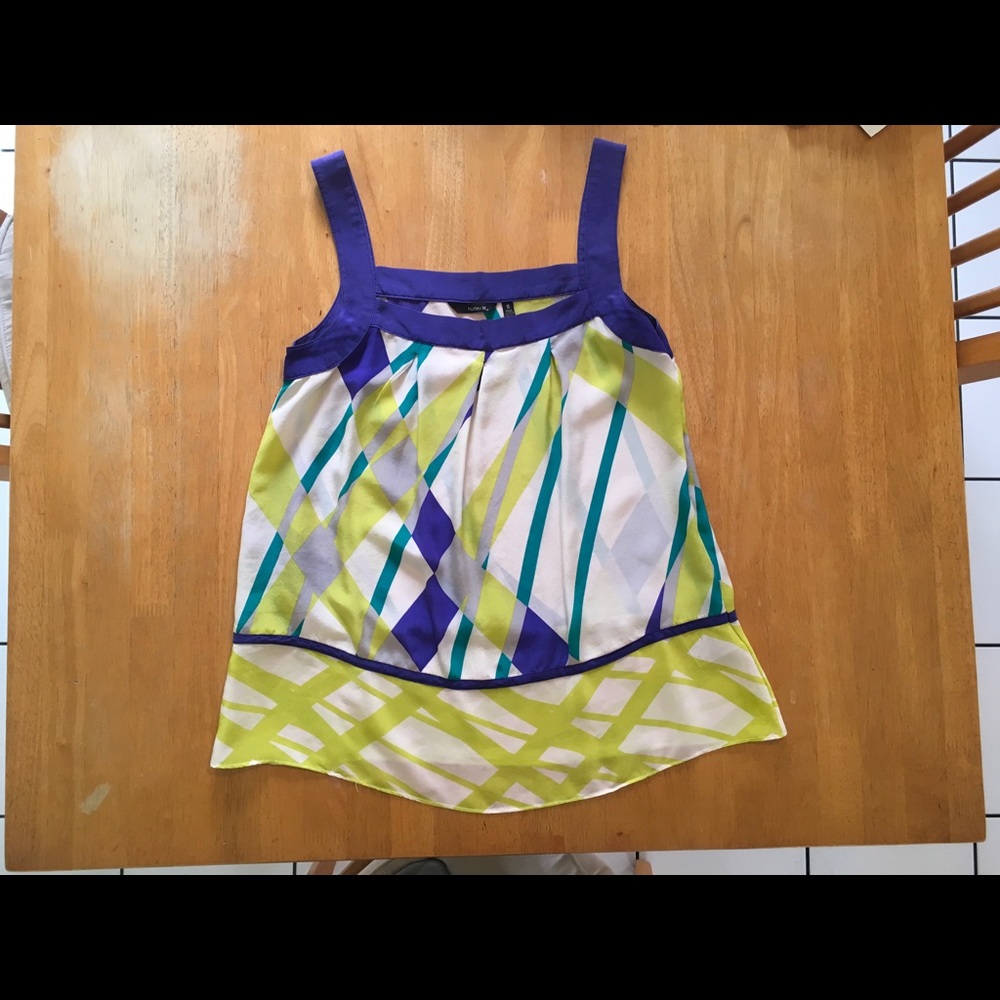 💯silk Hurley sleeveless  blouse - Picture 4 of 4